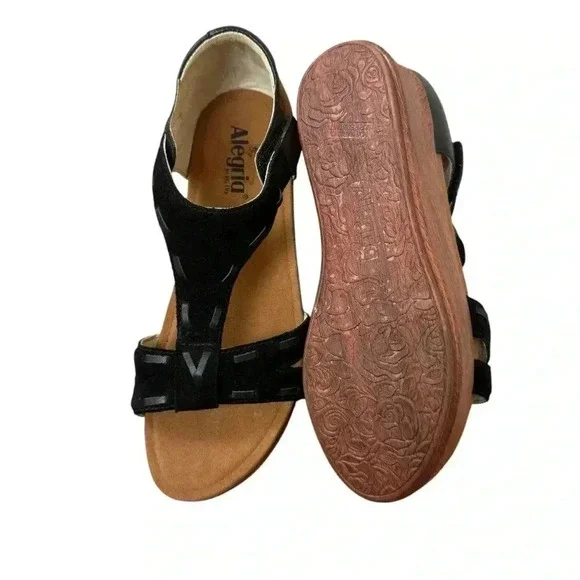Alegria Women's Tova Black Platform Sandal US 9 EUC light weight - Picture 9 of 15